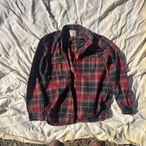 J. Crew red flannel shirt